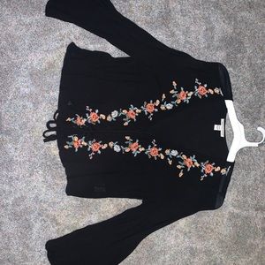 Long Sleeve Blouse, Ties up the Front